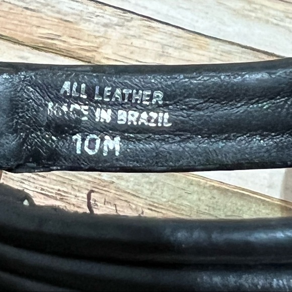 Tory Burch Black Strappy Heels - Picture 8 of 8